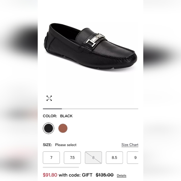 Calvin Klein loafers men's size 9 - Picture 6 of 7